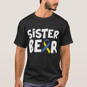 Camiseta Síndrome de Down Conciencia de la hermana de la fa