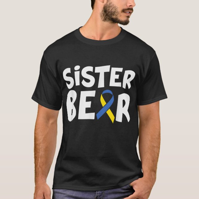 Camiseta Síndrome de Down Conciencia de la hermana de la fa (Anverso)