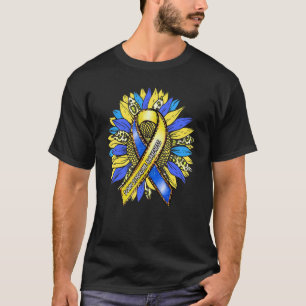 Camiseta Síndrome de Down Conciencia Leopardo girasol amari