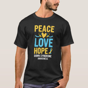 Camiseta Síndrome de Down Conciencia Paz Esperanza T21 Amar