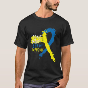 Camiseta Síndrome de Down Dns 21 de marzo El amor no cuenta