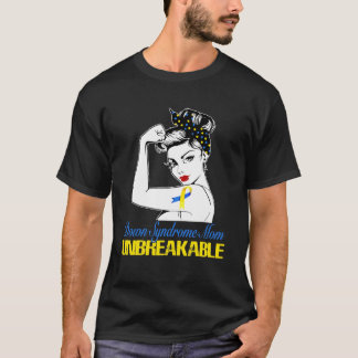 Camiseta Síndrome de Down Mamá-Camisas fuertes inquebrantab