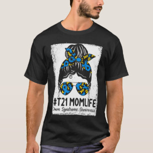 Camiseta Síndrome de Down Mamá Vida Desordenado Síndrome de