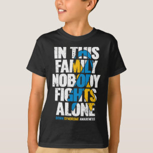Camiseta Síndrome de Down Mujeres T21 Síndrome de Down fami