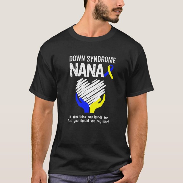 Camiseta Síndrome de Down Nana Debería Ver Mi Corazón T21 (Anverso)