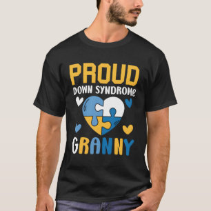 Camiseta Síndrome de Down Orgulloso Abuela cromosoma extra
