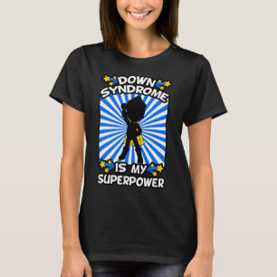 Camiseta Síndrome de Down Superhéroe Conciencia Cromosoma S