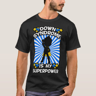 Camiseta Síndrome de Down Superhéroe Conciencia Cromosoma S