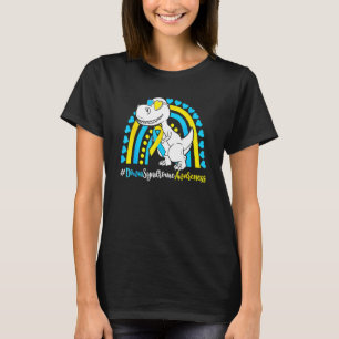 Camiseta Síndrome de Down T Rex Dinosaur Boys Niños Trisomí