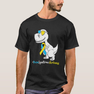 Camiseta Síndrome de Down T Rex Dinosaur , Niños Trisomía T