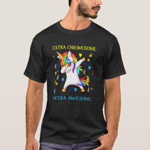 Camiseta Síndrome de Down Unicornio Extra cromosoma Extra A