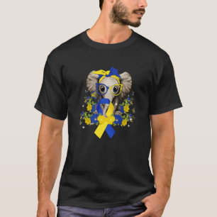 Camiseta Síndrome de Down World Awareness Elephant Amarillo