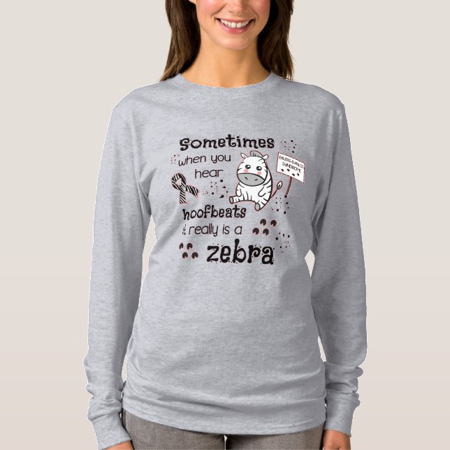 Camiseta Síndrome de Ehlers-Danlos Conciencia de las cebras (Anverso)