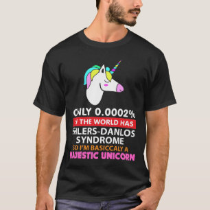 Camiseta Síndrome de Ehlers Danlos - unicornio majestuoso