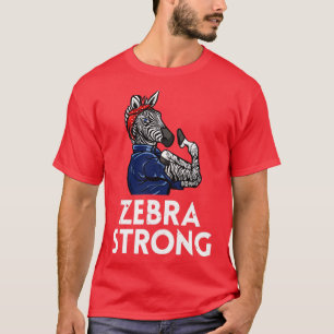 Camiseta Síndrome de EhlersDanlos Rosie the Riveter Zebra S