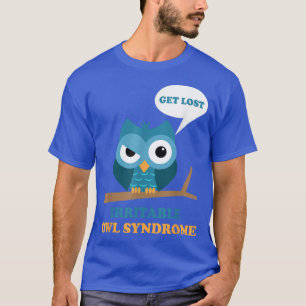 Camiseta Síndrome de Lechuza Irritable Lechuza Grumpy Funny