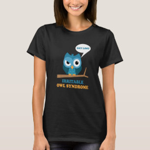 Camiseta Síndrome De Lechuza Irritable Lechuza Grumpy Ibs C