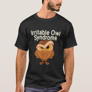 Camiseta Síndrome de Lechuza Irritable Naturaleza animal ob
