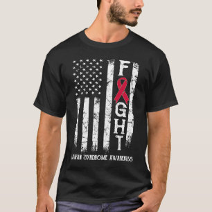 Camiseta Síndrome de Marfan Guerrero Bandera de Estados Uni