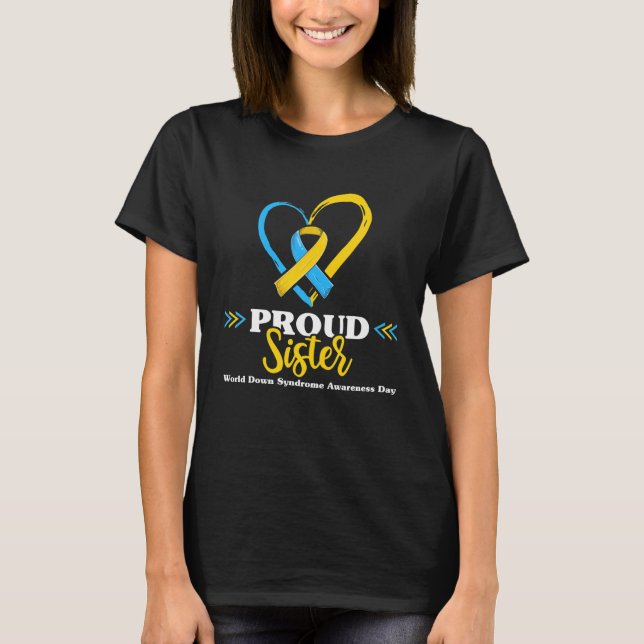 Camiseta Síndrome de Orgullo Abajo Conciencia Hermana S, He (Anverso)