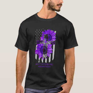 Camiseta Síndrome de Rett Cinta púrpura Fausto De Girasol B