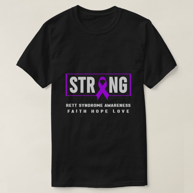 Camiseta Síndrome de Rett Strong (Diseño del anverso)
