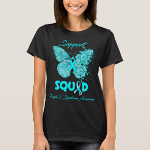 Camiseta Síndrome de Squad Fragile X de apoyo a la mariposa