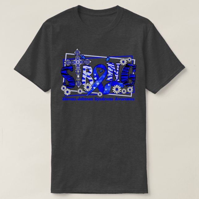 Camiseta Síndrome de Stevens-Johnson Cinta transversal de s (Diseño del anverso)