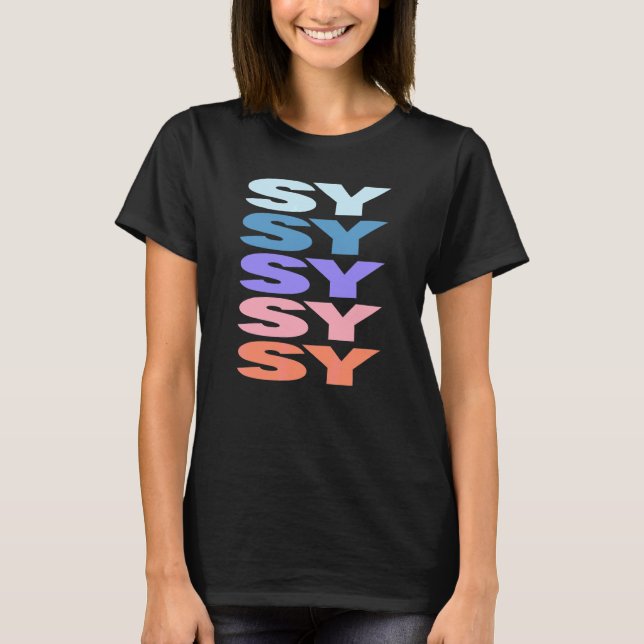 Camiseta Síndrome de Texto Repetido Moderno (Anverso)
