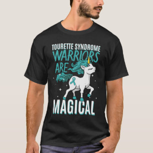 Camiseta Síndrome de Tourette Unicornio Mágico Cinta Teal C