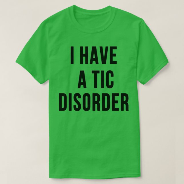 Camiseta Síndrome de Tourettes (Diseño del anverso)