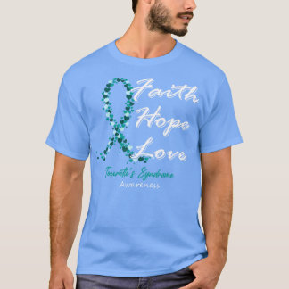 Camiseta Síndrome de Tourettes Conciencia Fe Esperanza Amor