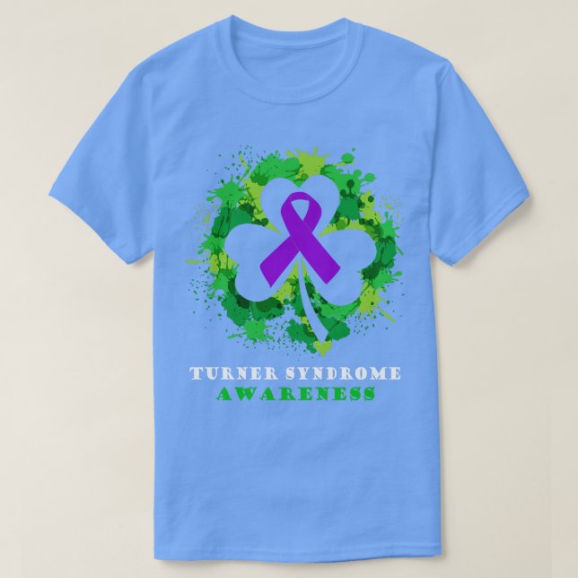 Camiseta Síndrome de Turner Cinta de Conciencia Shamrock Sa (Diseño del anverso)