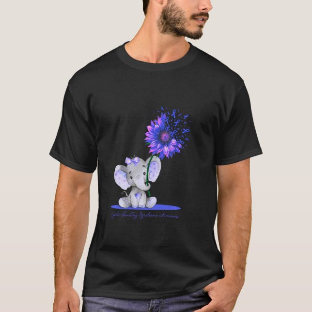 Camiseta Síndrome de Vómito Cíclico Sol elefante cutáneo (Anverso)