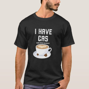 Camiseta Síndrome del adicto al café CAD Barista divertido