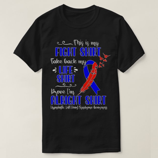 Camiseta Síndrome del corazón izquierdo hipoplásico mi luch (Diseño del anverso)