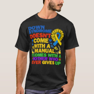 Camiseta Síndrome Fundido Abajo Amarillo Y Cinta Azul Flui