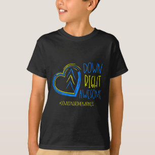 Camiseta Síndrome Nacional de Down Conciencia Mes abajo a l