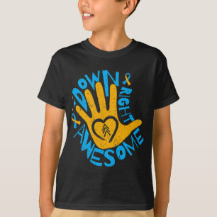 Camiseta Síndrome Nacional de Down Conciencia Mes abajo a l