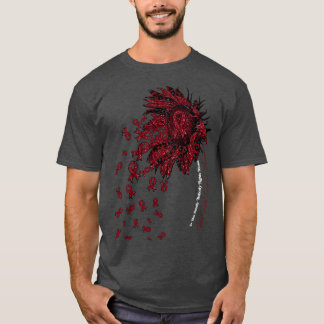 Camiseta Síndrome post-Polio Conciencia de que el girasol n
