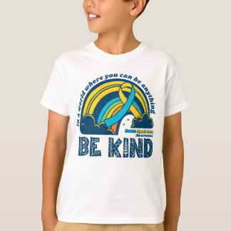 Camiseta Síndrome retro hacia abajo Arcoiris de bondad