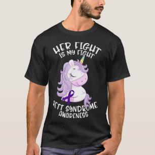 Camiseta Síndrome Rett Mes de Conciencia RTS Cinta púrpura 