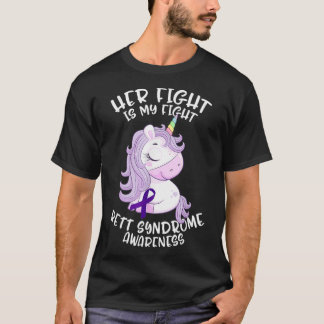 Camiseta Síndrome Rett Mes de Conciencia RTS Cinta púrpura