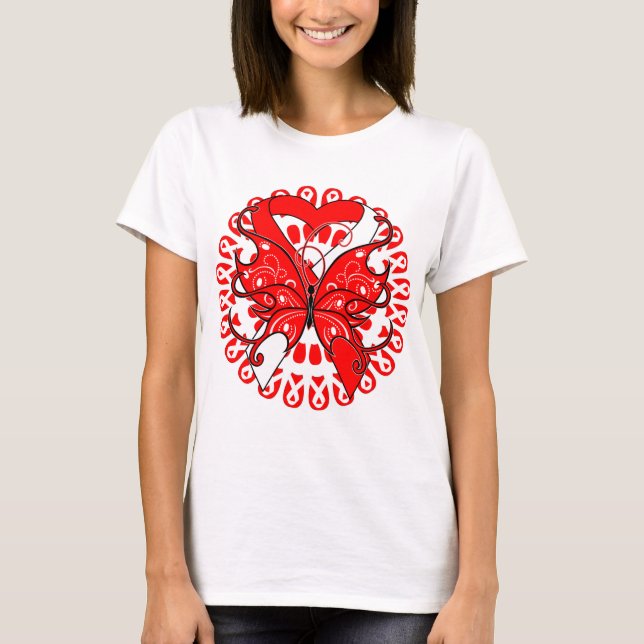Camiseta Síndromes mielodisplásicos Círculo mariposa de la  (Anverso)