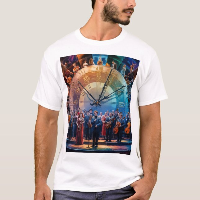 Camiseta Sinfonía a través del tiempo (Anverso)