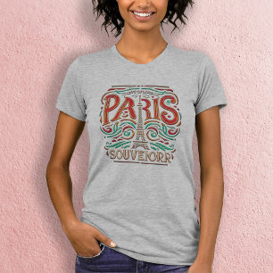 Camiseta Sinfonía de amor en la flor parisina Mujeres delga