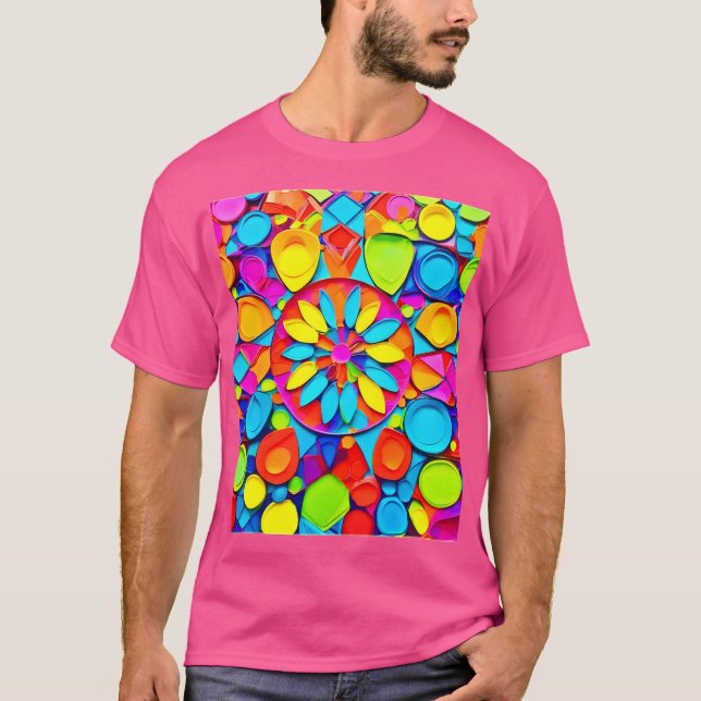 Camiseta Sinfonía de Caleidoscopio Arte (Anverso)
