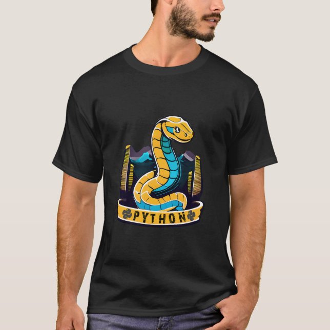 Camiseta Sinfonía de código Python Serpentine (Anverso)