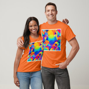 Camiseta Sinfonía de Color Geométrico