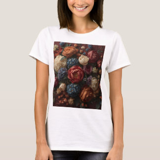 Camiseta Sinfonía de Floración Radiante: Flor Alta Costura